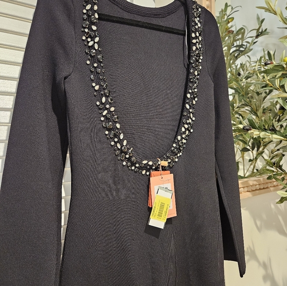 Cult Gaia Eleanora Crystal Embellished Dress NWT Size L - Picture 3 of 7